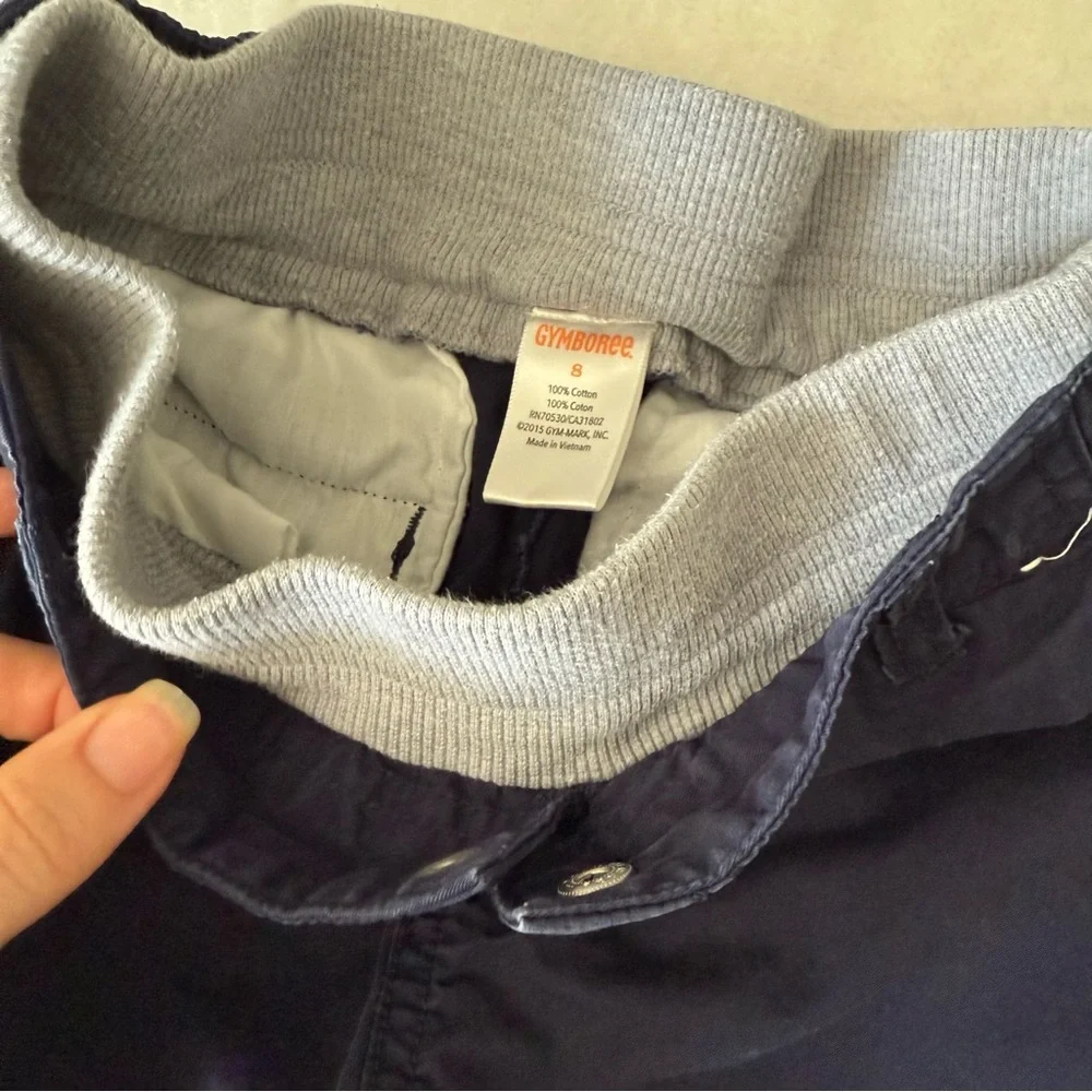 Gymboree Boys Navy Shorts with stretch waist 8